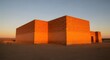 © Bali Adventure Co - Modern Brick Building in Desert at Sunset