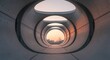 © Bali Adventure Co - Modern Concrete Tunnel Architecture at Sunset