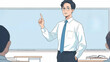 © jinguji_teacher - 説明する男性 - 説明する男性5