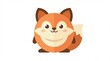 © Project - Smiling Cartoon Fox Character Illustration.