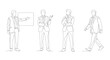 © Imsuniyah - Business Meeting Presentation Team Line Art