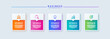 © Tuba Reza - infographic design template with icons and five steps or options. Clean business infographic layout suitable for presentations, banners, workflow layouts, process diagrams, flow charts, and corporate