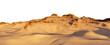 © edb3_16 - Sunlit Desert Dunes and Sandstone Mesas Panorama — 3D Rendering of Arid Landscape at Sunset