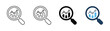 © Dalim 4 - Analytics, magnifying glass and line chart icon symbolizing data analysis, business intelligence, performance tracking, dashboard reporting, insights, monitoring, and research in modern vector style.