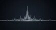 © MumarProject - Audio Waveform 3D Render, Digital Sound Spectrum Visualization, Abstract Music Frequency Pulse Graphic for Multimedia Production and Data Analysis Background