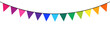 © nasima0204 - Colorful Party Bunting Flags Banner Isolated on Transparent Background Decoration for Birthday Celebration Festival Event