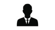 © Tm Studio - Silhouette of a man in a suit and tie against a white background