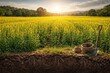 © vxnaghiyev - Panoramic view of sunn hemp fields showcasing soil health improvement