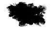 © vikram singh - Rough black ink splatter cloud shape on white