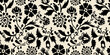 © Mithun - Intricate black floral pattern on a cream colored background