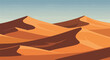 © Awan - Desert Landscape with Rolling Sand Dunes and Clear Sky