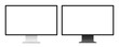 © MR Vector - Modern Computer Monitor Mockup Front View with Blank Screen Isolated