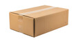 © ico-vect - Rectangular brown cardboard shipping box sealed with clear adhesive packing tape isolated on a transparent background