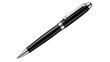 © Radovan - Sleek black ballpoint pen silver accents angled view, polished surface