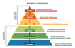 © VectorMine - Bloom s Taxonomy pyramid shows the hierarchy from Remember to Create, with labeled levels, arrows, and color bands illustrating growth in thinking skills, transparent background.