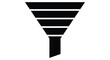 © Imdadul_Studio - Simple black funnel icon isolated on a white background depicting a narrowing shape