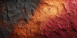 © Arthur - vibrant fiery rust bursts from dark corroded metal in dramatic abstract industrial texture