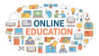 © Nazia - Distance learning online study technology education vector design