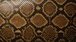 © Jhon - Close up of python snake skin texture with detailed brown and yellow reptile pattern suitable for design and background