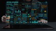 © InfiniteFlow - Explore a detailed visual representation of artificial intelligence concepts, showcasing predictive analytics, anomaly detection, and user interaction on a tablet display. Cipher