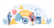 © Nadezhda Buravleva - Risk assessment and management. Identifying hazards, planning mitigation strategies. Analyst focused on evaluating financial uncertainties and protecting investments with meticulous analysis