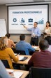 © theo - business training presentation in conference room
