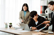 © Dino - Employees who are stressed from excessive workloads, fatigued, and under pressure.
