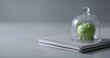© Anastasiya Marchenko - Green piggy bank under glass dome