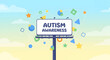 © gangga - Autism Awareness A Colorful Billboard Displaying Important Information About Autism Spectrum Disorder