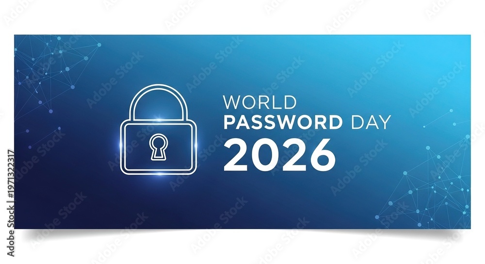 World Password Day 2026 digital security concept with padlock and ...