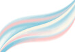 © FRIDA STORE - Abstract fluid waves in soft pastel tones of light blue, pink, and cream, suggesting movement and gentle harmony on a white background, representing modern artistic expression