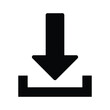 © AzizStock - Down arrow icon positioned above a horizontal bar with two small vertical extensions