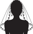 © MSTTAHOMINAKHAN - Silhouette of bride with elegant veil and earrings Logo