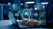 © Ngoc - Artificial Intelligence Programming Concept with AI Head Icon and Code Interface Visualization