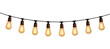 © Rawpixel.com - PNG Vintage string lights glowing warmly.