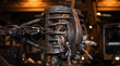 © Александр Марченко - Industrial material handler claw grasping waste for recycling