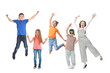 © New Africa - Group of happy children on white background