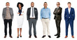 © Rawpixel.com - PNG Diverse professionals standing confidently on transparent background