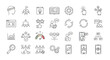 © imran - Modern Business Strategy and Analytics Concept Icons Set for Digital Transformation and Project Management Solutions