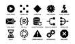 © Cali6ro - Workflow and process icons including start event, api call, parallel branch, error handler