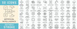 © Hexxa Studio - Artificial intelligence line icon collection, Editable stroke. Vector illustration.