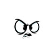 © AIRina - Angry cartoon face illustration with expressive eyes and frown