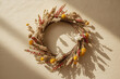 © GO - minimalist-floral-circle-dramatic-shadows