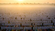 © muhamad - Thousands of Muslims Performing Eid Prayer at Sunrise