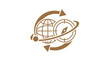 © Vita - Conceptual illustration of global travel and navigation with compass and globe.
