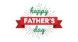 © Nilima - Happy father's day vibrant ribbon banner with festive text for dad's special day