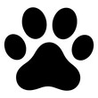 © Vectorixpro - dog cat paw print flat icon