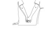 © Smart workers - A black and white illustration of two people holding hands