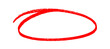© Nexira - hand drawing different circles isolated on the transparent background, Handwritten red circle.