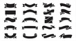 © ahmad - Black ribbon banners set. Vector illustration for advertising luxury style. vector
